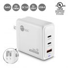100W GaN PD Combo Charger - 2C1A - USB-C Charging Station - USB-C Power Adapter - Maximum 100W output totally - C1/C2 up to 100W - USB-A up to 30W