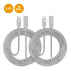 Zinc Alloy USB-C to USB-A Charging & Sync Braided Cable - 6.6ft