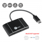 8K 1x3 DisplayPort 1.4 to DisplayPort MST Hub Splitter