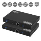 4K 60Hz HDR HDMI KVM Over Cat6 Extender with S/PDIF & Touch Screen Support