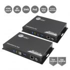 HDMI 4K60Hz 18Gbps over IP Matrix Kit - One-to-One / N to M Multi-casting - For Video Wall, KVM, Stereo, PoE, IR and RS-232 control, ESD Protection, TAA Compliant