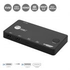 2x1 USB-C 4K60Hz Video KVM Switch, Mini and Portable KVM, USB-C bus powered, MacBook Pro, iPad Pro, USB-C DP Alt-mode Tablet, Windows & Mac USB-C Laptop