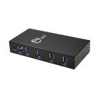 4-Port Industrial USB 3.0 Hub with 15KV ESD Protection