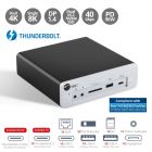 Thunderbolt 3 DP 1.4 8K Docking Station with Dual M.2 NVMe SSD & 96W Power Delivery, support 4K 144Hz resolution 