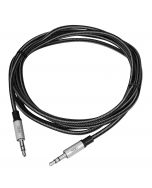 Woven Fabric Braided 3.5mm Stereo Aux Cable (M/M) - 2M