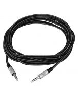 Woven Fabric Braided 3.5mm Stereo Aux Cable (M/M) - 3M