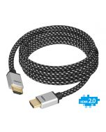 Woven Braided High Speed HDMI Cable 3m - UHD 4Kx2K