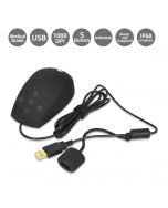 Medical Grade Antibacterial Washable & Dustproof USB Mouse with Button Type Scroll