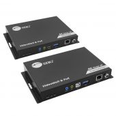 HDMI 4K60Hz 18Gbps over IP Matrix Kit - One-to-One / N to M Multi-casting - For Video Wall, KVM, Stereo, PoE, IR and RS-232 control, ESD Protection, TAA Compliant