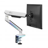 Premium Single-Monitor Arm Desk Mount with Gaming RGB Lighting - 17" to 34"