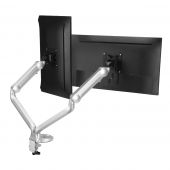 MTPRO Desk Mount Dual Gas Spring Monitor Arm - up to 32" Display - Max. Load 19.8 lbs - VESA 75/100mm - TAA Compliant