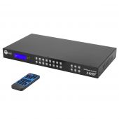 8x8 HDMI 4K60Hz Matrix Switcher with LCD, 18Gbps, HDCP 2.2, HDR 10, Downscaling, EDID Management, ARC, Audio Embedded, Audio Extraction