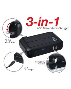 3-in-1 Power Bank Charger