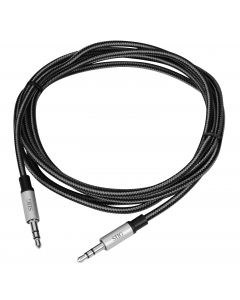 Woven Fabric Braided 3.5mm Stereo Aux Cable (M/M) - 2M