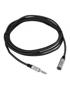 Woven Fabric Braided 3.5mm Stereo Aux Cable (M/F) - 2M