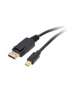 Mini DisplayPort to DisplayPort Adapter Cable - 2 Meter Connectors