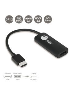 HDMI to DisplayPort 1.2 4K 60Hz Converter Adapter