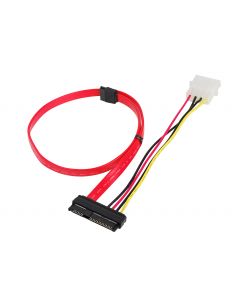 SFF-8482 to SATA Cable with LP4 Power