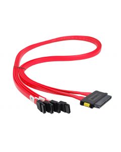 SCSI SAS Cable - SFF-8484 to 4x SATA - 75cm