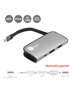 4K USB-C to DisplayPort/HDMI/VGA MST with PD 3.0