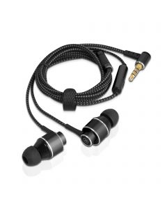 High Resolution Dynamic Bass Enhanced In-Ear Earphones with Mic - Black