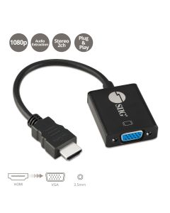 Aluminum HDMI to VGA Adapter Converter with Audio