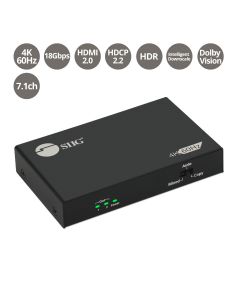 2 Port HDMI HDR Splitter with EDID and Downscaler