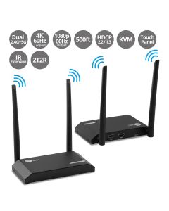 Full HD Wireless HDMI KVM Extender with Loopout, 1080p, up to 500ft (150m), HDMI Loop-out 4K60Hz