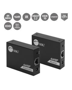 4K60Hz HDMI over Cat6 Extender with Loopout & IR - 50m