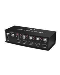 4x1 USB HDMI KVM Switch with 4Kx2K & PIP