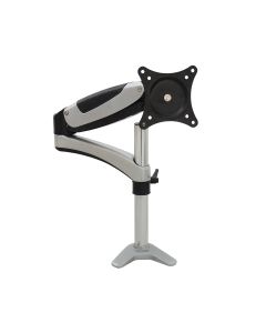 Full-Motion Easy Access Single Monitor Desk Mount - Silver