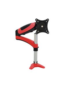 Full-Motion Easy Access Single Monitor Desk Mount - Red