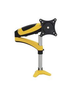 Full-Motion Easy Access Single Monitor Desk Mount - Yellow