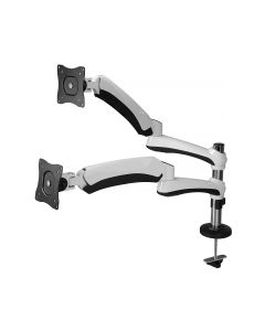 Easy-Access Full Motion Dual Monitor Desk Mount - 13" to 27"