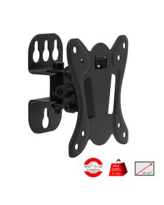 LCD TV/Monitor Wall Mount - 10" to 27" -  Max Load 55 Ibs - VESA Plate 75x75mm/100x100mm