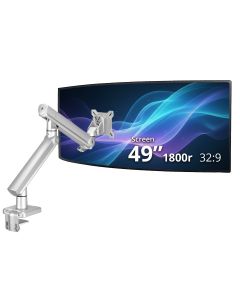 MTPRO Single 49 Inch Mechanical Spring Monitor Arm Top Mount - Up to 49”- Weight Between 4.4 - 44 lbs - VESA 75mm/100mm - TAA Compliant