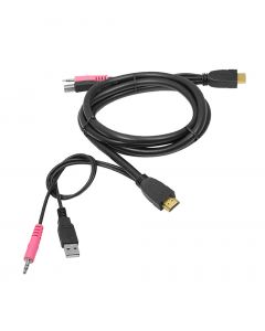 USB HDMI KVM Cable with Audio & Mic