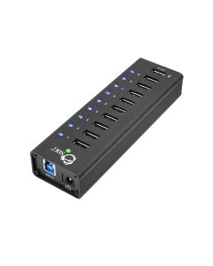 USB 3.0 9-Port HUB + 1-Port 2.1A Charging with 12V/5A Power Adapter