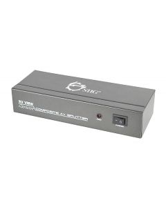 1x4 Composite Video & Audio Splitter Front