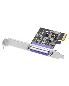 DP 1-port ECP/EPP Parallel PCIe Side View