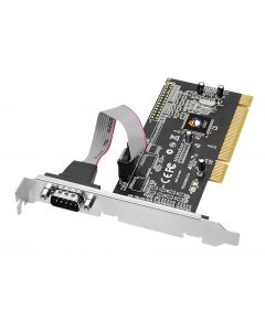 P 1-Port RS232 Serial PCI with 16550 UART Front View