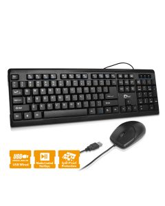 USB Keyboard & Mouse Combo - Black