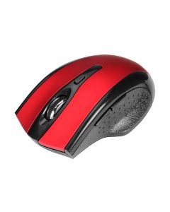 6-Button Ergonomic Wireless Optical Mouse - Red