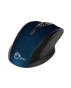 6-Button Ergonomic Wireless Optical Mouse - Blue