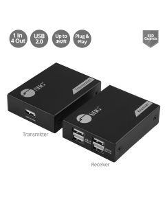 4-Port USB 2.0 Hub Extender