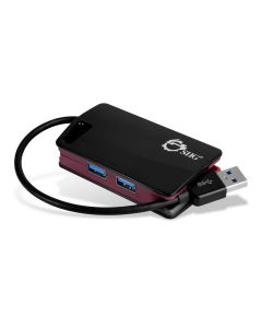 SuperSpeed USB 3.0 LAN Hub Red- Type-C Ready
