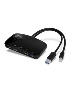 Mini-DP Video Dock with USB 3.0 LAN Hub - Black