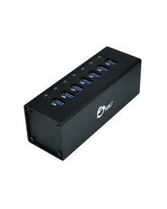 USB 3.0 7-Port Aluminum Hub with 12V/4A Power Adapter