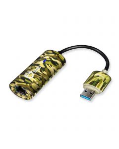 SuperSpeed USB 3.0 Gigabit LAN Adapter - Camouflage Green