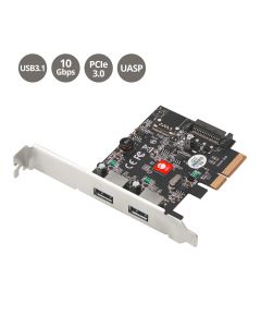 USB 3.1 2-Port PCIe Host Adapter - Type-A